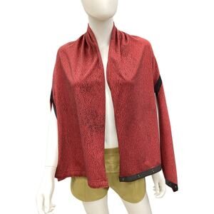 Lululemon Women’s Wrap/ Yoga Scarf/ Cover Up One Size Soft Snaps Red And Black